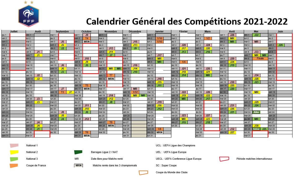 calendrier 21 22